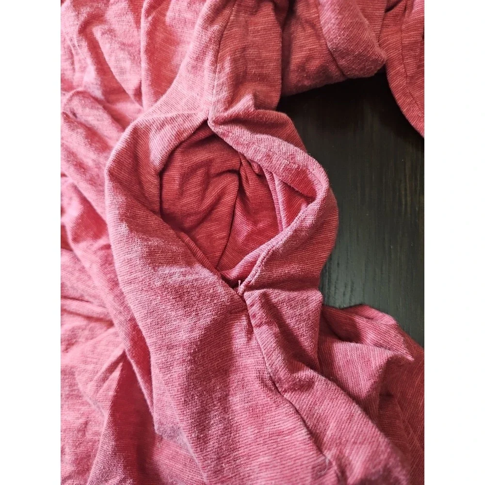 L.L. Bean Size S Wrap Rose Crimson Pink Flare‎ Dress Women's Stylish Modern